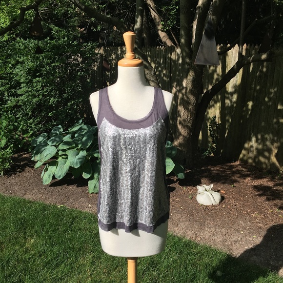 Urban Outfitters Kimchi Blue Sequined Tank Top - Picture 1 of 3